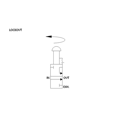 VT32G06Y NUMATICS/AVENTICS SOL-START QUICK EXHAUST LOCKOUT VALVE<BR>32 SERIES 3/4" NPT